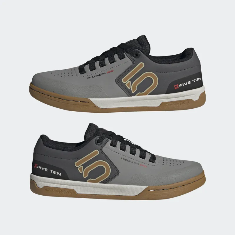 Five Ten Freerider Pro MTB Flat Shoe in Grey / Brown / White-9